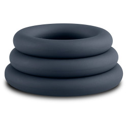 Boners Set de 3 cockrings Boners Silicone 9mm